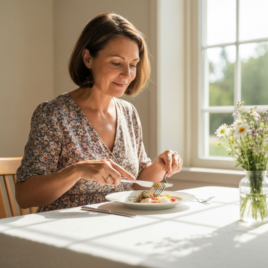Momento de atención durante una comida